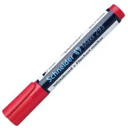 Whiteboardmarker / Flipchartmarker Schneider 129302 Maxx 293 2-5mm, Keilspitze, rot