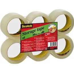 Packband Scotch S5066T6 309 transparent 50mmx66m PP, Pack 6 Rollen