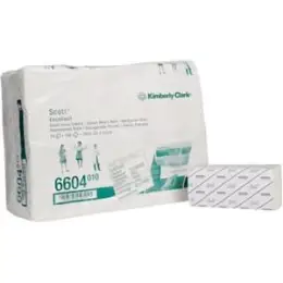 Papierhandtücher Kimberly-Clark 6604 Scott weiß 2-lagig 25x23cm Zick-Zack/Interfalz, Pack 3800 Stk