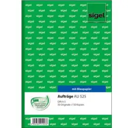 Auftrag Sigel AU525 A5 2x50 Blatt mit Blaupapier