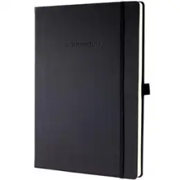 Notizbuch Sigel CO115 Conceptum A4+ kariert Hardcover schwarz mit Seitenzahlen