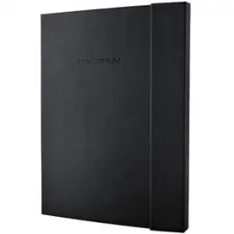 Notizbuch Sigel CO141 Conceptum A4+ kariert 80g schwarz Magnetverschluss, Pack 3 Stk