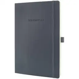 Notizbuch Sigel CO318 Conceptum A4 kariert 80g Softcover dunkelgrau