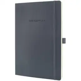 Notizbuch Sigel CO319 Conceptum A4 liniert 80g Softcover dunkelgrau