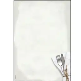 Motiv-Papier Sigel DP125 A4 Menü Speisen 90g, Pack 50 Blatt