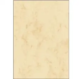 Marmor-Papier Sigel DP191 A4 Marmor beige 200g, Inkjet Laser Kopierer, Pack 25 Blatt