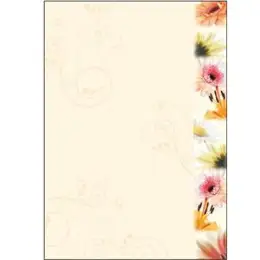 Motiv-Papier Sigel DP788 A4 Flowerstyle 90g, Pack 50 Blatt