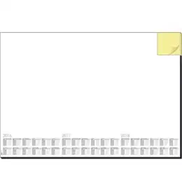 Schreibunterlage Sigel HO490 Memo Papier 30 Blatt Haftnotizblock + Kalender 595x410mm