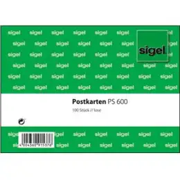 Postkarten Sigel PS600 lose A6, Pack 100 Stk