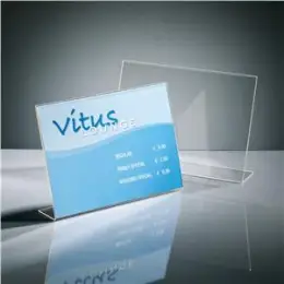 Tischaufsteller Sigel TA211 A4q schräg Acryl