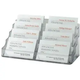 Visitenkarten-Aufsteller Sigel VA138 glasklar 8-Fächer für Karten bis 94x85mm