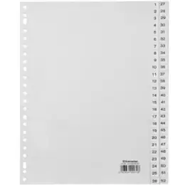 Zahlen-Register Soennecken 121059301 2119 A4 1-52 PP weiß