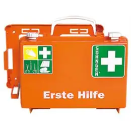 Erste-Hilfe-Koffer Söhngen 3001125 Quick-CD DIN 13157 26x17x11cm orange