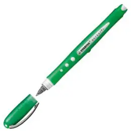 Tintenroller Stabilo 2019/36 worker+ colorful 0,5mm, Neusilber-Spitze, mit Kappe, grün