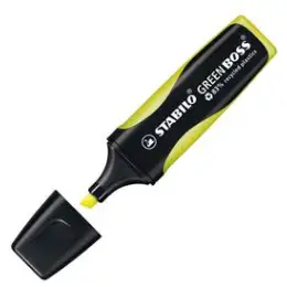 Textmarker Stabilo 6070/24 Green Boss 2-5mm, Keilspitze, gelb