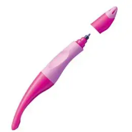 Tintenroller Stabilo B-46837-3 EASYoriginal 0,5mm, Linkshänder, Wechselmine, mit Kappe, pink/hellpink, Schreibfarbe blau, Pack 3 Stk