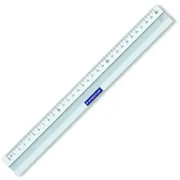 Lineal Staedtler 56330 563 30 Mars Metall 30cm aus Aluminium Millimeter-Skalierung, Tuschekante