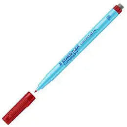Universalstift Staedtler 305F-2 305 F-2 Lumocolor correctable F rot trocken abwischbar
