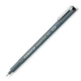 Fineliner Staedtler 30802-9 308 02-9 pigment liner Strichstärke: 0,2mm schwarz