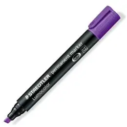 Permanentmarker Staedtler 350-6 Lumocolor 2-5mm, Keilspitze, violett, Pack 10 Stk