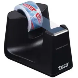 Tischabroller Tesa 53903-00000-00 Easy Cut Smart ecoLogo schwarz, bis 19mmx33m, inkl. 1 Rolle