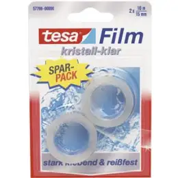 Klebefilm Tesa 57766-00000 tesafilm 15mmx10m kristallklar, Pack 2 Stk