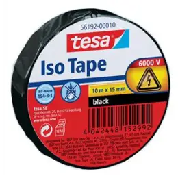 Isolierband Tesa 56192-00010-02 schwarz 15mm/10m