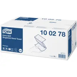 Papierhandtücher Tork 100278 H3 Premium hochweiß Zickzack 2-lagig 23cm, Pack 3000 Stk