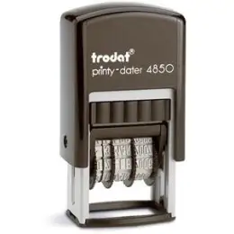 Selbstfärbender Stempel Trodat 514854 printy dater 4850 Text: "Gefaxt" und Datum