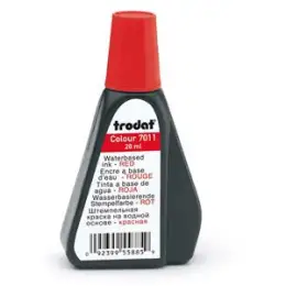 Stempelfarbe ohne Öl Trodat 517011021 7011/DB22 rot dokumentenecht, 28ml