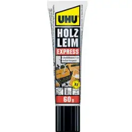 Holzleim UHU 45730 EXPRESS EN204 (D2) ohne Lösungsmittel, Standtube, 60g