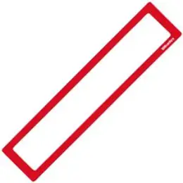 Infotasche Ultradex 510505 312x60mm rot für Überschrift magnethaftend, Pack 5 Stk