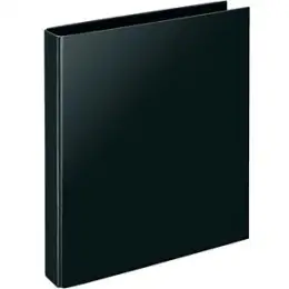 Ringbuch Veloflex 1141280 Velocolor Classic A4, 2 Ringe Ø 25 mm, Karton glanzkaschiert, D-Ring-Mechanik, schwarz, Pack 10 Stk