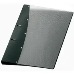 Ringbuch Veloflex 1141480 Diamond A4, 2 Ringe Ø 20 mm, PP Vollkunststoff, D-Ring-Mechanik, schwarz, Pack 12 Stk