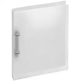 Ringbuch Veloflex 1145290 Crystal A4, 2 Ringe Ø 25 mm, PP-Vollkunststoff, D-Ring-Mechanik, Streifenoptik, transparent farblos