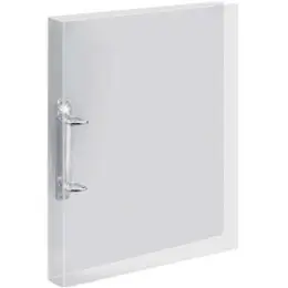 Ringbuch Veloflex 4138290 Crystal A4, 2 Ringe Ø 20 mm, PP Vollkunststoff, D-Ring-Mechanik, Streifenoptik, glasklar, Pack 12 Stk