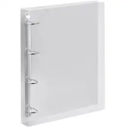 Ringbuch Veloflex 4145290 Crystal A4, 4 Ringe Ø 25 mm, PP-Vollkunststoff, D-Ring-Mechanik, Streifenoptik, transparent farblos