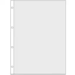Prospekthüllen Veloflex 4345000 4345.000 A4 75my PP glasklar 4-fach Ovallochung, Pack 100 Stk