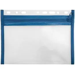 Sammelmappe Veloflex 4350050 Velobag XXS Reißverschlusstasche, A5 blau mit Eurolochung