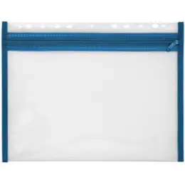 Sammelmappe Veloflex 4354050 Velobag XS Reißverschlusstasche, A4 blau mit Eurolochung