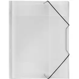 Sammelmappe Veloflex 4442290 Crystal A4 transparent PP 230x320x15mm mit Gummizugverschluss, Pack 12 Stk