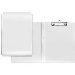 Präsentations-Klemmbrett Veloflex 4804690 Velodur A4 weiß, mit Einstecktasche vorne, Pack 10 Stk