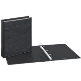 Ringbuch Veloflex 5143780 Exquisit A4, 4 Ringe Ø 25 mm, Pappe/Weichfolie, D-Ring-Mechanik, Ziersteppnaht, schwarz
