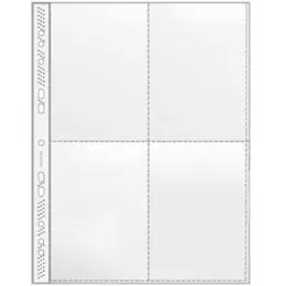 Sammelhülle Veloflex 5336000 4 x A6 hoch glasklar, Pack 100 Stk