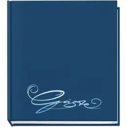 Gästebuch Veloflex 5420050 Classic dunkelblau 20,5x24cm mit Farbprägung 144 Seiten