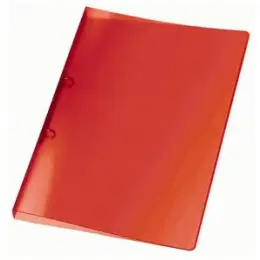 Ringbuch Veloflex V020243 Propyglass Viquel A4, 2 Ringe Ø 20 mm, PP-Vollkunststoff, O-Ring-Mechanik, transparent rot, Pack 25 Stk