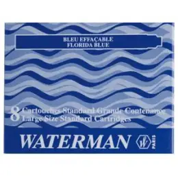 Tintenpatrone Waterman S0110860 serenityblue, Pack 8 Stk