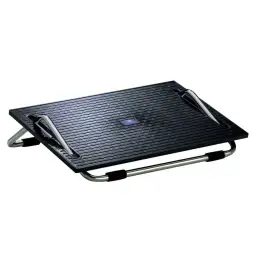 Fußstütze Wedo 275201 275 201 Ergoswing chrom/schwarz mit Wippfunktion, 47,5x30cm