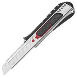 Cutter Wedo 787018 78 7018 Safety 2-in-1 schwarz/rot 18mm Klingen 18,6x2,4x3,8cm