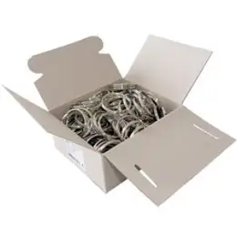 Schlüsselringe Wedo 2623038 262 3038 Metall 38mm silber glanzvernickelt, Pack 100 Stk